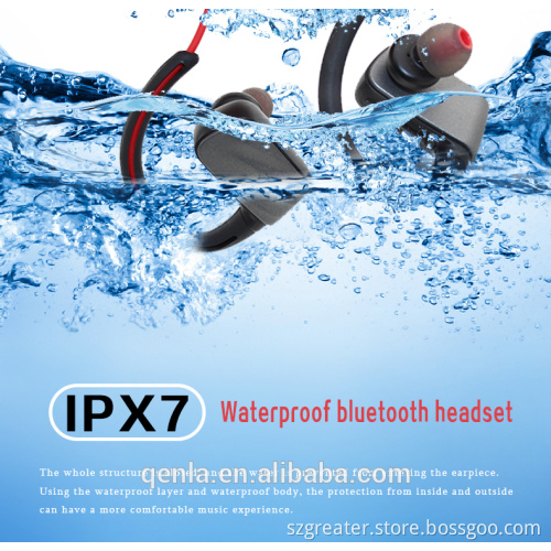 2017 Top quality ipx7 Waterproof sports Stereo Wireless bluetooth sport earbuds for Swimming